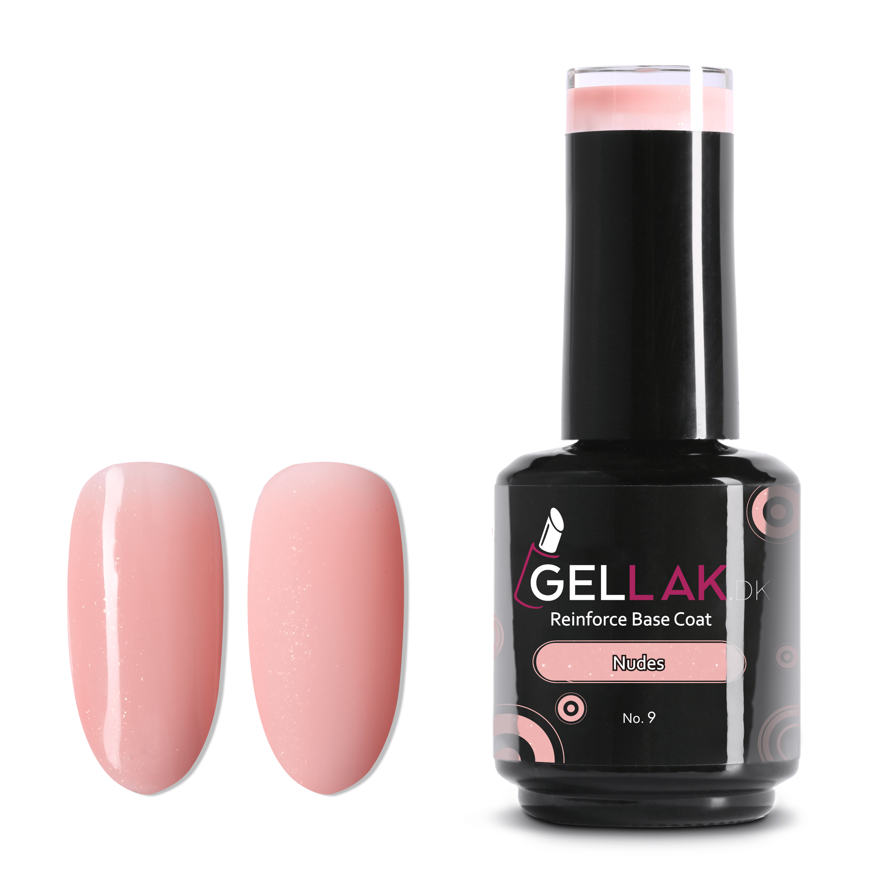 Reinforce Base Coat Lyserød   15 Ml   Nudes No      Gellak Dk