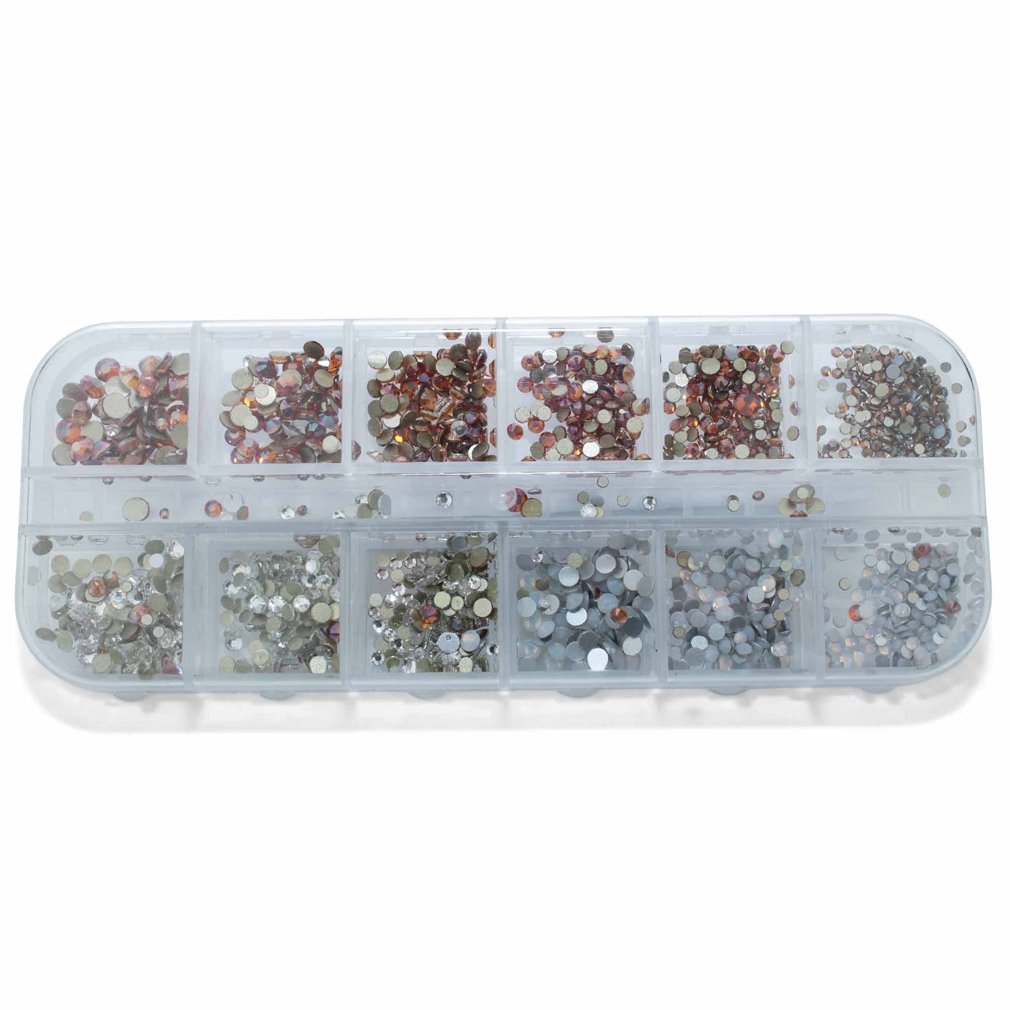 Rhinestone   Forskellige Farver   Krystal Glas Rhinesten   No