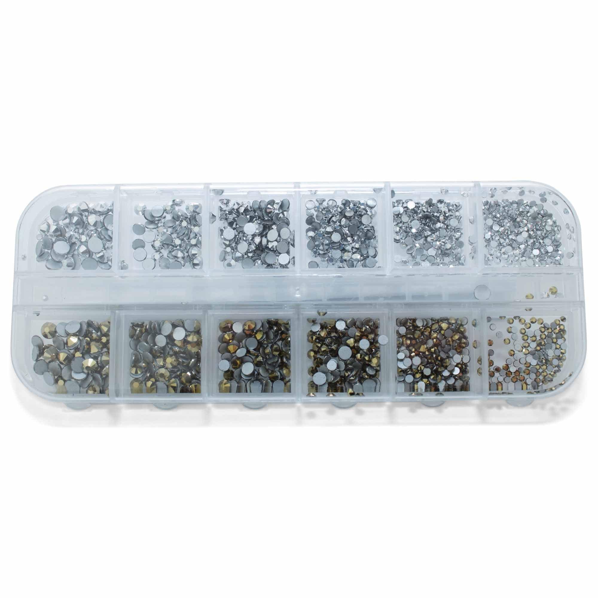 Rhinestone   Forskellige Farver   Krystal Glas Rhinesten   No