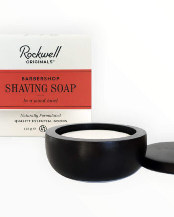 Rockwell Razors Barbersæbe   Træskål  Barbershop Scent  113 Gr