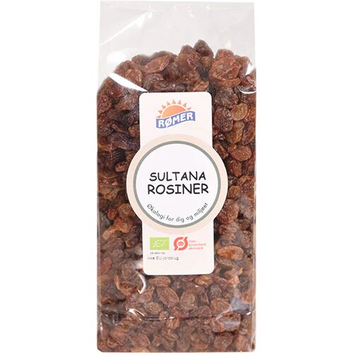 Rosiner Lyse Sultana øko 500 Gram