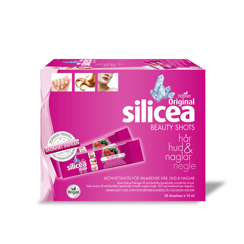 Silicea Beauty Shots Hår  Hud Og Negle Indeholder 30 Poser X15ml