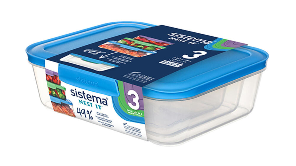 Sistema Nest It Pack 1x600ml 1x1l 1x1 5l
