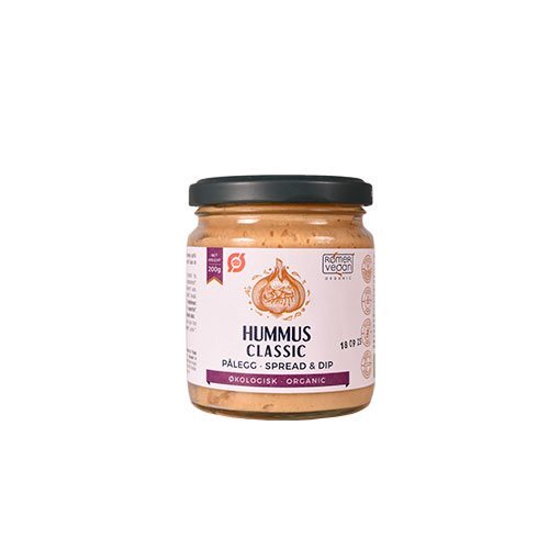 Smørepålæg Hummus Classic økologisk 200