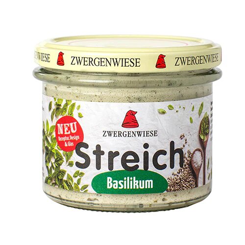 Smørepålæg Basilikum Streich øko 180 Gram