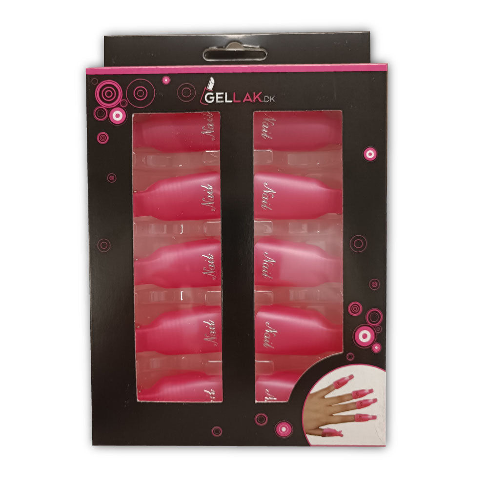 Soak-off Negleklips 10 Stk    Perfekt Til Aftagning Af Gel Neglelak