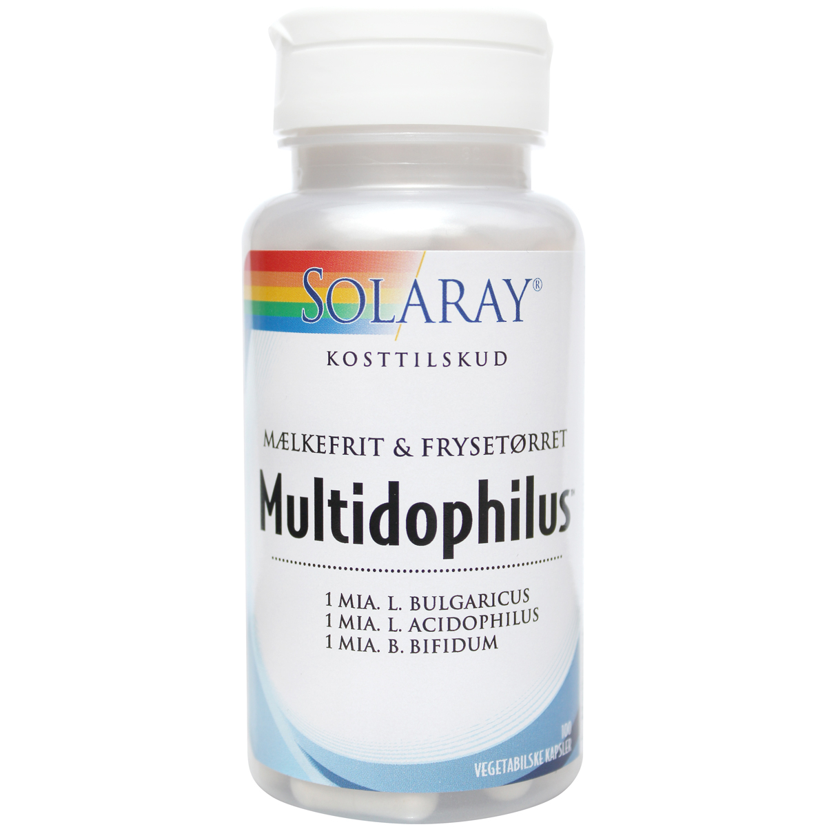 Solaray Multidophilus   Mælkefri 100 Kaps