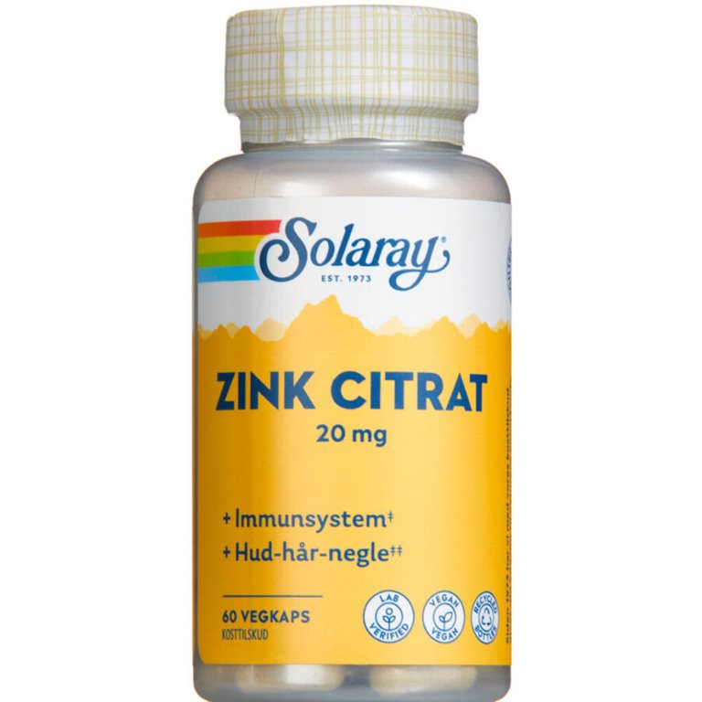 Solaray Zink Citrat 20 Mg