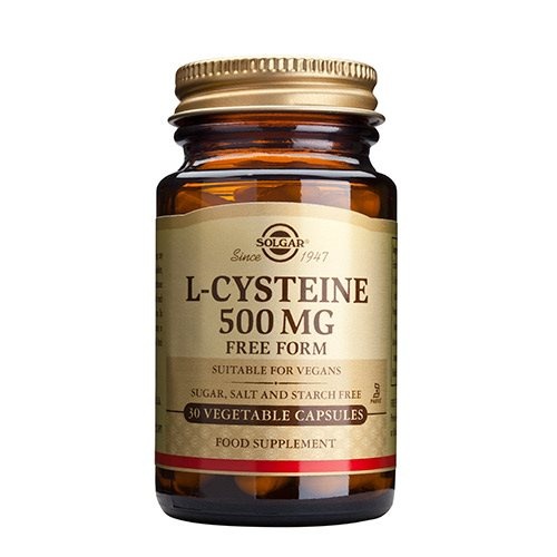 Solgar  -cystein 500 Mg Aminosyre  30 Kap 34g