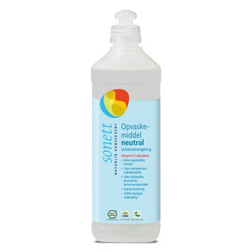 Sonett Opvaskemiddel Universalrengøring Neutral 500 Ml