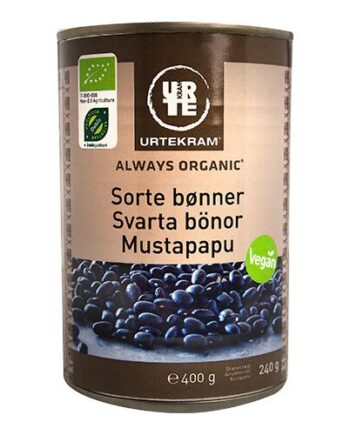 Sorte Bønner Dåse økologiske 400 Gram