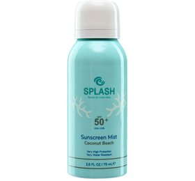 Splash Coconut Beach Sunscreen Mist Spf50 Travel Size 75 Ml Solcreme