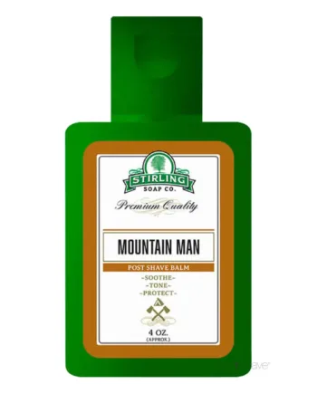 Stirling Soap Company Aftershave Balm  Mountain Man  118 Ml