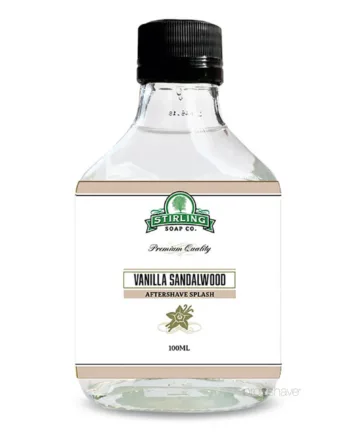 Stirling Soap Company Aftershave Splash  Vanilla Sandalwood  100 Ml