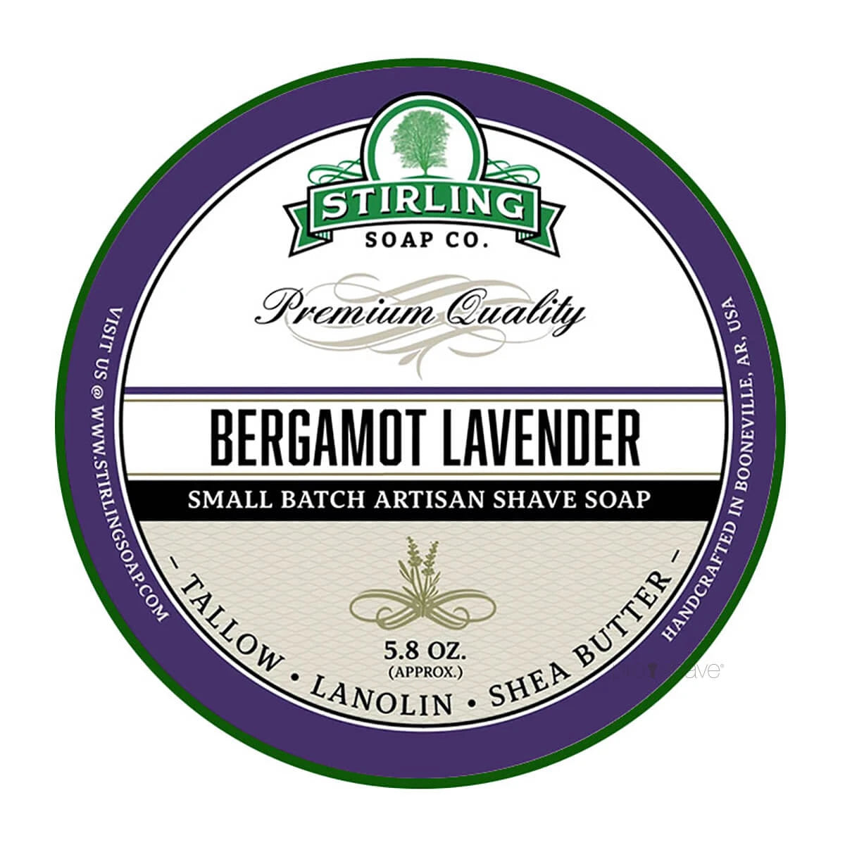 Stirling Soap Company Barbersæbe Bergamot Lavender 170 Ml