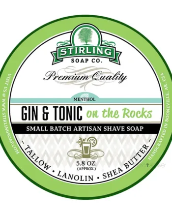 Stirling Soap Company Barbersæbe  Gin   Tonic On The Rocks  170 Ml
