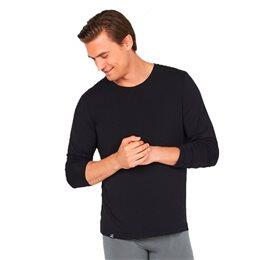 -shirt Herre Langærmet Sort Str