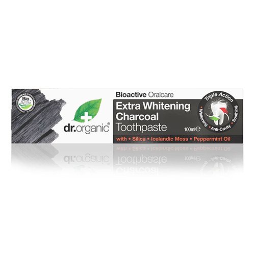 Tandpasta Extra Whitening Charcoal Dr  Organic 100 Ml