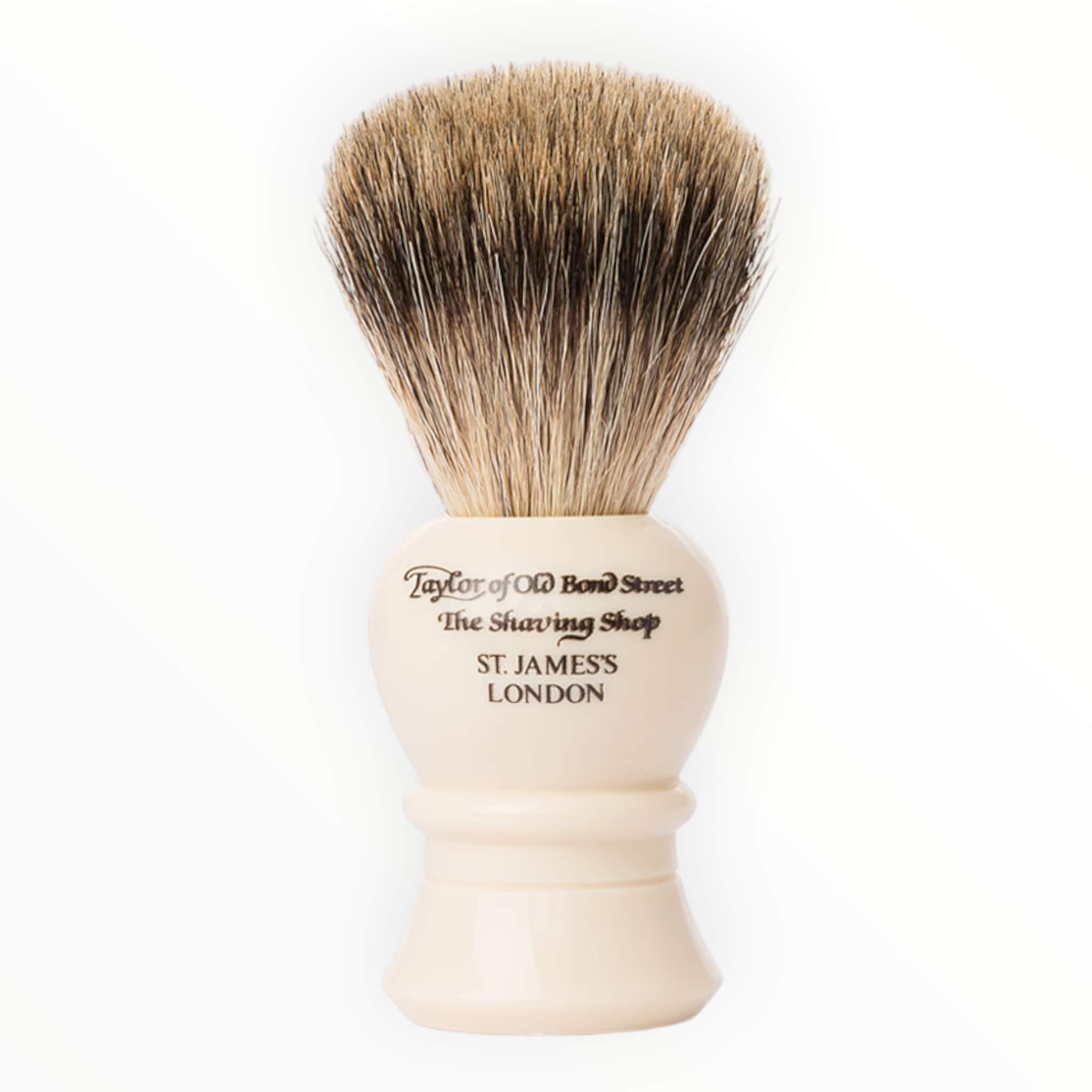 Taylor Of Old Bond Street Barberkost  Pure Badger  Traditional     Ivory