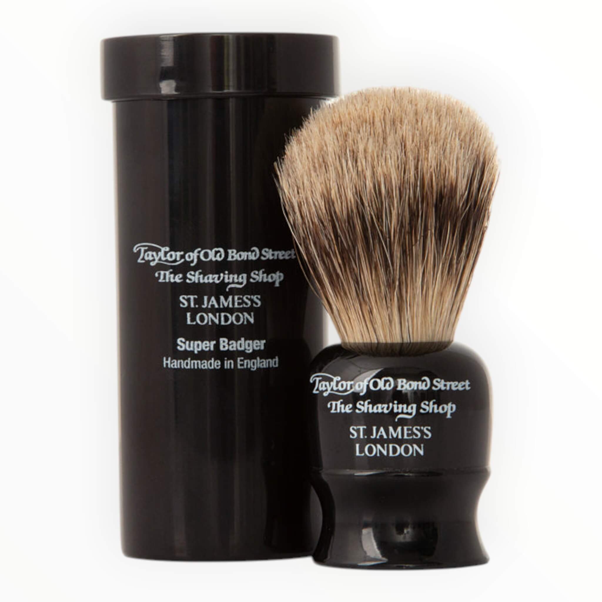 Taylor Of Old Bond Street Rejsebørste   Rør  Super Badger  Sort