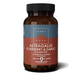 Terranova Astragalus Elderberry   Garlic  Bull  50 Kapsler