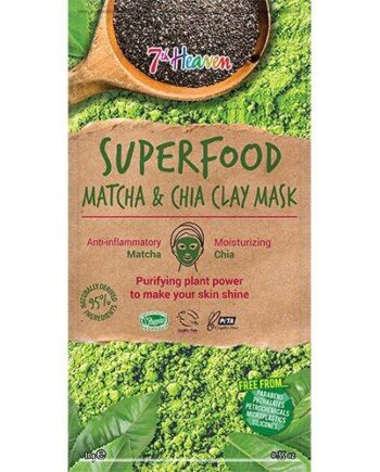 7th Heaven Ansigtmaske Superfood Matcha   Chia  10g