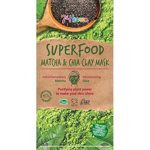 7th Heaven Ansigtmaske Superfood Matcha Chia 10g