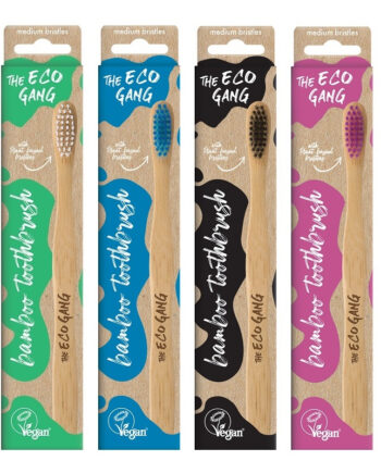 The Eco Gang Bambus Tandbørster Medium