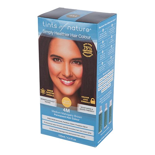 Tints Of Nature Hårfarve 4m Medium Maghony Brown 130 Ml