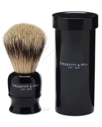 Truefitt   Hill Rejsebørste   Rør  Super Badger  Faux Ebony