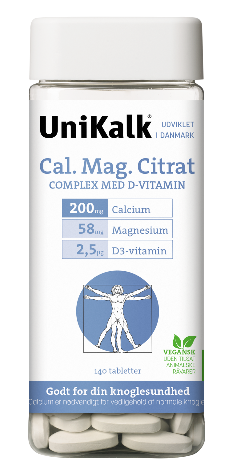 Unikalk Cal-mag-citrat 140 Tabletter