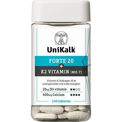 Unikalk Forte K2 140 Tabletter
