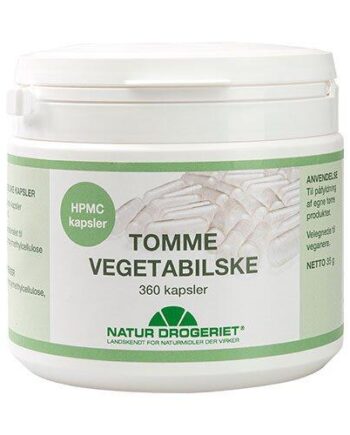 Vegetabilske Kapsler Tomme  360kap