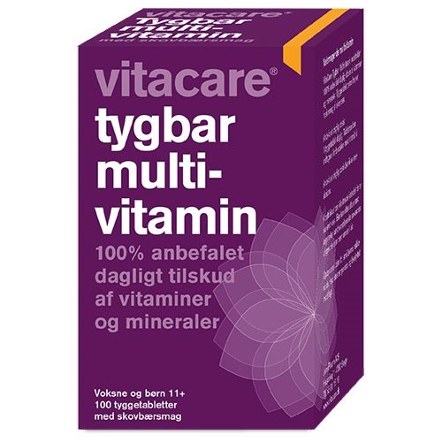 Vitacare Tygbar Multivitamin Til Voksne  11  100 Tab   109