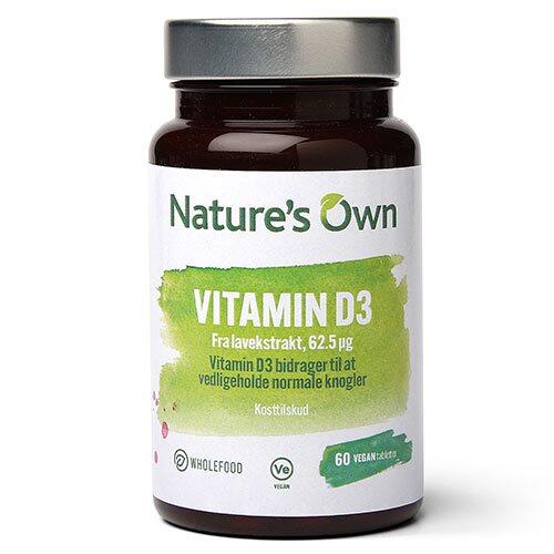 Vitamin D3 Vegan Udvundet Af Lavekstrakt 60 Tabletter