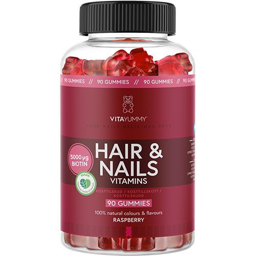 Vitayummy Hair Nails Raspberry 90gum