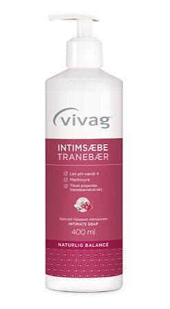 Vivag Intimsæbe Tranebær 400ml