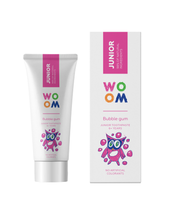 Woom Junior Børnetandpasta Med Bubblegum Smag   år   50 Ml
