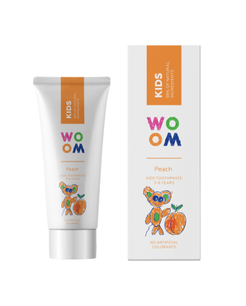 Woom Kids Børnetandpasta Med Ferskensmag     år   50 Ml