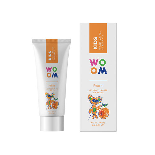 Woom Kids Børnetandpasta Med Ferskensmag år 50 Ml