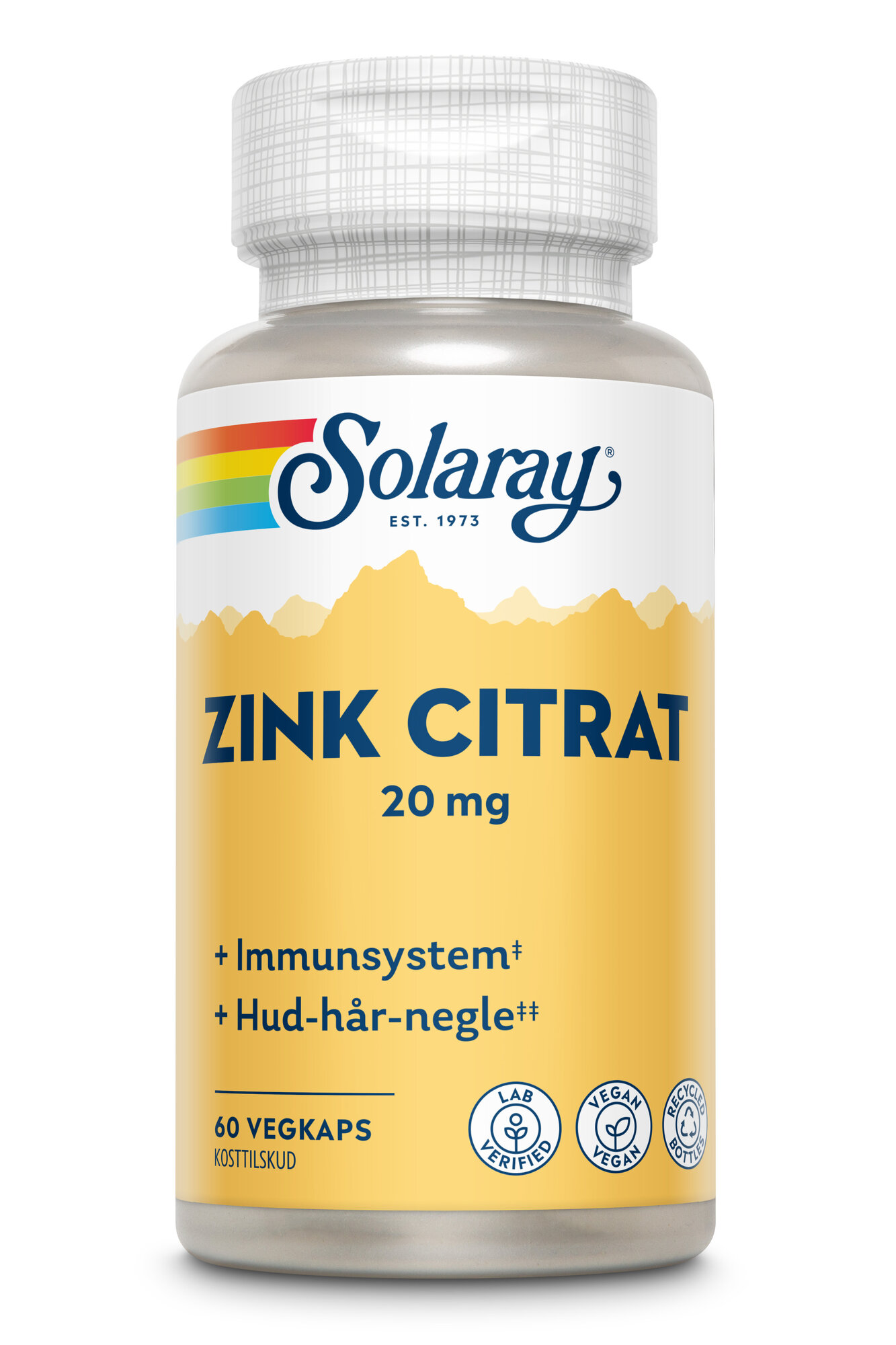 Zink Citrat Solaray 20 Mg 60 Kapsler