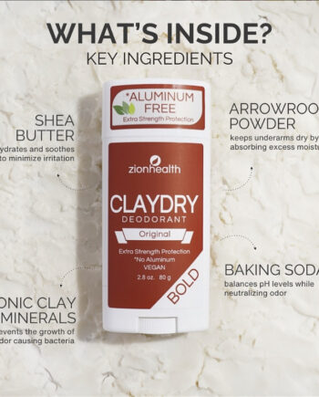 Zionhealth Bio Claydry Deodorant Original 80g