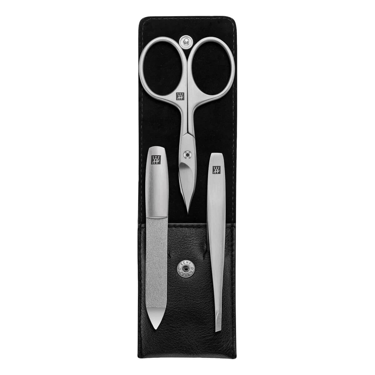 Zwilling Manicuresæt    Dele  Klik-luk Etui  Sort Læder