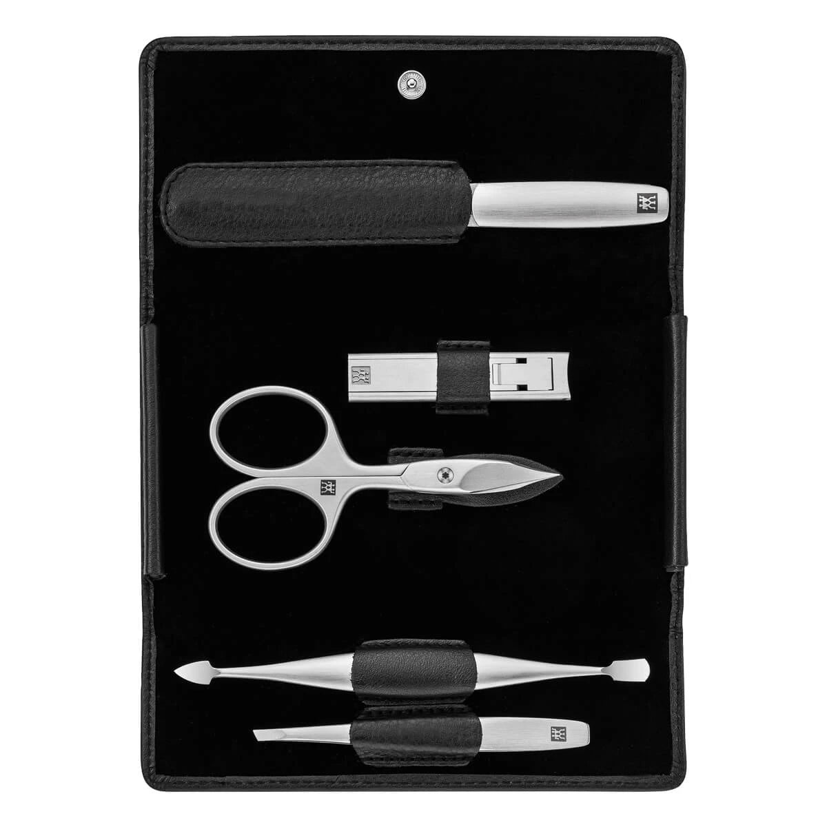 Zwilling Manicuresæt    Dele  Klik-luk Etui  Sort Læder