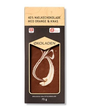 økoladen Chokolade Mælk Orange Knas    75g