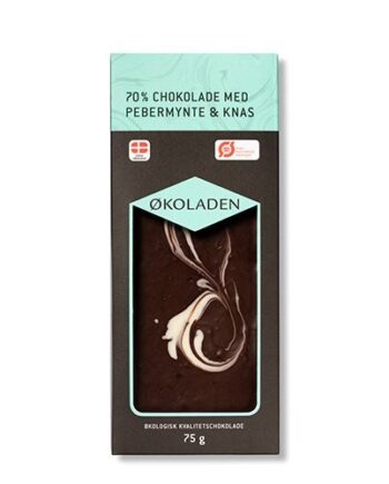 økoladen Chokolade Pebermynte Knas    75g