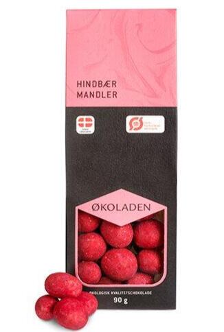 økoladen Hindbær Mandler 90g
