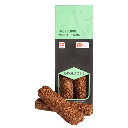 økoladen Nougat Stang Hasselnød 75g