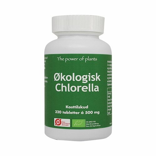 økologisk Chlorella 320 Tabletter
