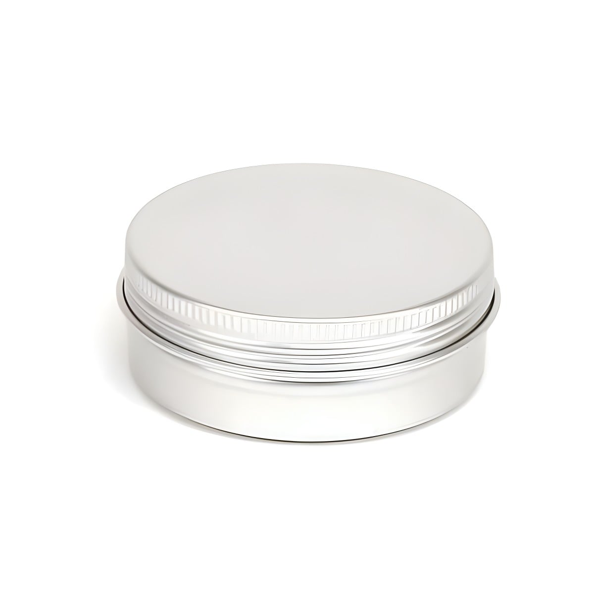 Aluminiumsbøtte 60 Ml Med Skruelåg Og Skumpude Hedenhus Indvendig Lakering Diameter 71 Mm Højde 25 Mm